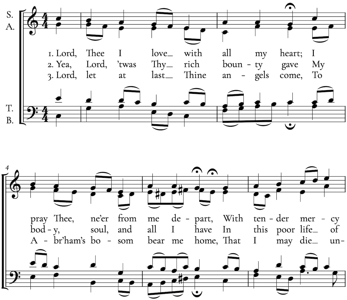 Lord Thee I Love With All My Heart BWV 340 Bach To Church