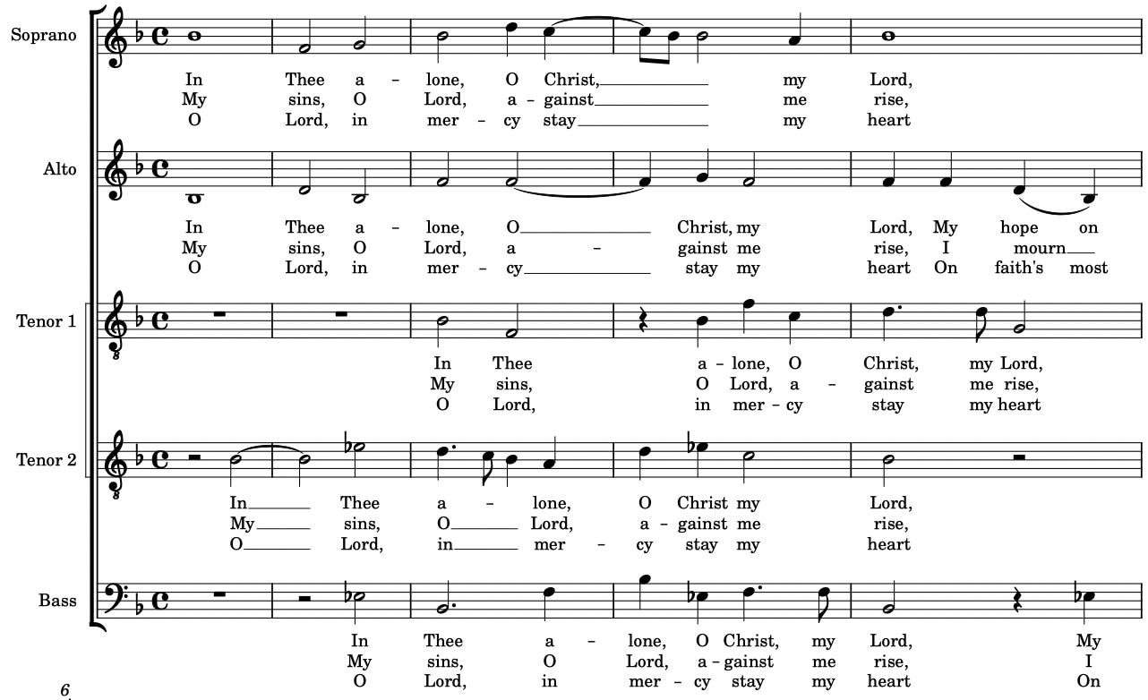 In Thee Alone, O Christ, My Lord - Bach to Church