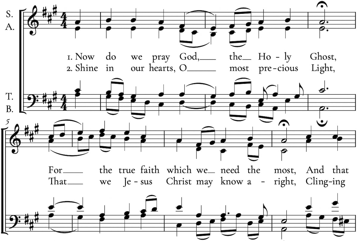 Now Do We Pray God the Holy Ghost (BWV 385) - Bach to Church